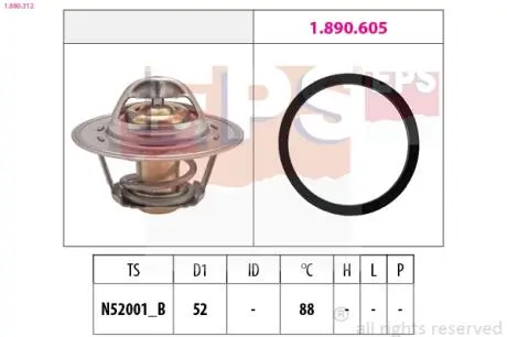 Rover термостат (made in italy!) 200,400 90-00 88 EPS 1.880.312