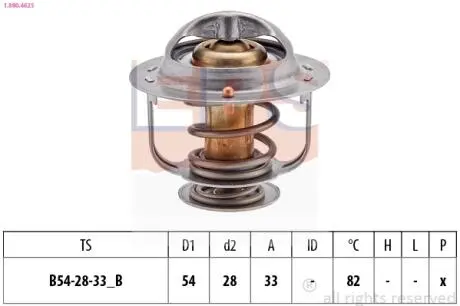 Nissan термостат (made in italy!) EPS 1.880.462S