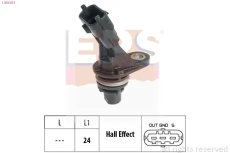 Датчик положения р/вала ford c-max 1.0 ecoboost 12-/fiesta vi 1.0 12-/transit courier 1.0 14- EPS 1.953.815