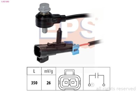 Opel датчик детонації vectra b/c 2,2 EPS 1.957.093