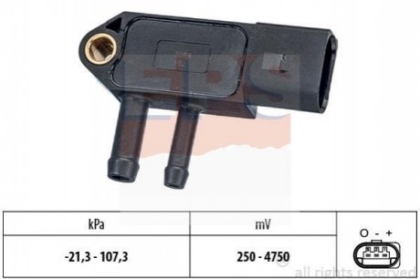 Датчик давления катализатора vag caddy/t5 10- (сажевого фильтра) EPS 1.993.266