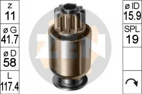 Привод с механизмом свободного хода, стартер ERA 225416