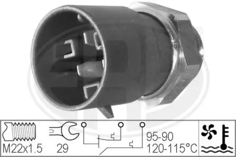 Термоключатель вентилятора радиатора ERA 330223