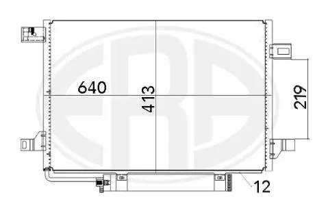 Конденсатор, кондиционер ERA 667002