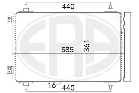 Конденсатор, кондиціонер ERA 667016