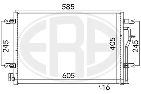 Радиатор кондиционера ERA 667089