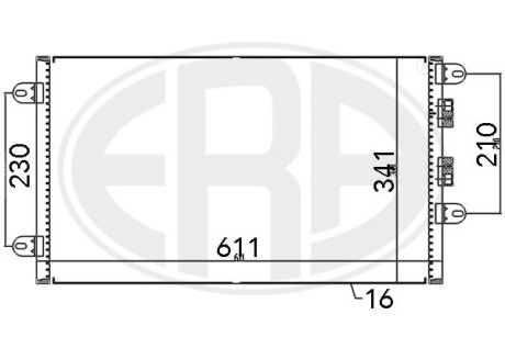 Радиатор кондиционера ERA 667099