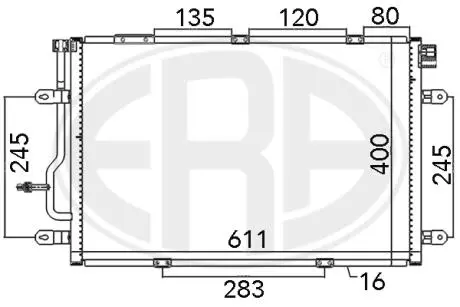 Конденсатор, кондиционер ERA 667112