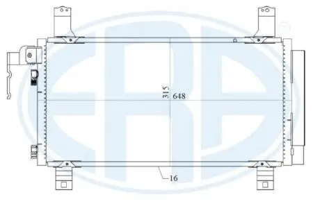 Конденсатор, кондиционер ERA 667154