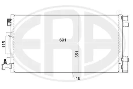 Конденсатор, кондиционер ERA 667155