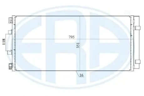 Радіатор кондиціонера з осушувачем ERA 667157