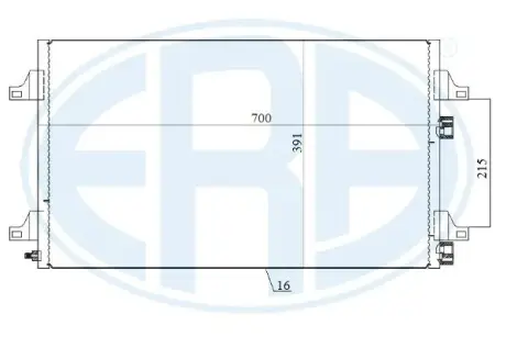 Радиатор кондиционера ERA 667162