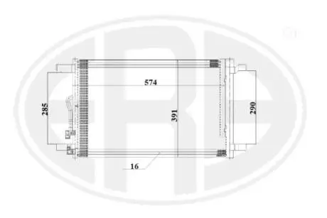 Конденсатор, кондиционер ERA 667198