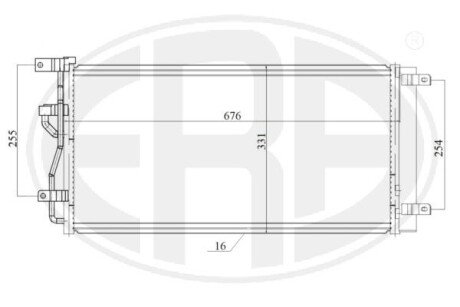 Радіатор кондиціонера ERA 667200