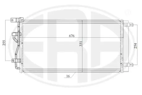 Радиатор кондиционера ERA 667200