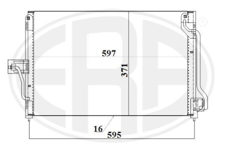 Радиатор кондиционера ERA 667207
