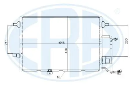 Радиатор кондиционера ERA 667217