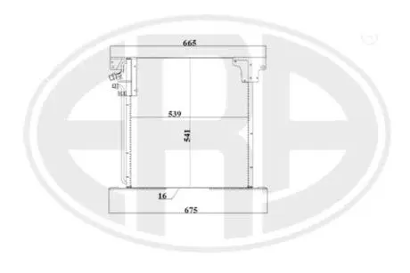 Конденсатор, кондиционер ERA 667236