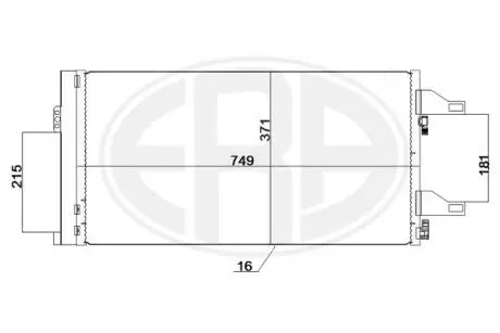 Конденсатор, кондиционер ERA 667247