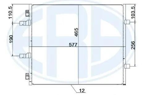 Конденсатор, кондиционер ERA 667257