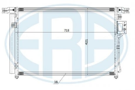 Радіатор кондиціонера ERA 667267 (фото 1)