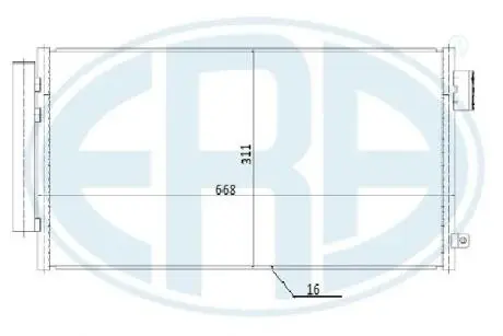Конденсатор, кондиционер ERA 667275