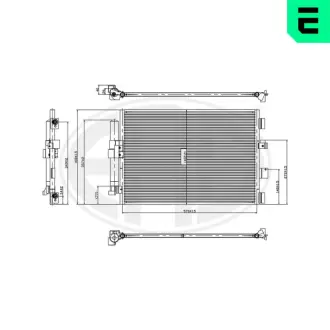 Радиатор кондиционера ERA 667358