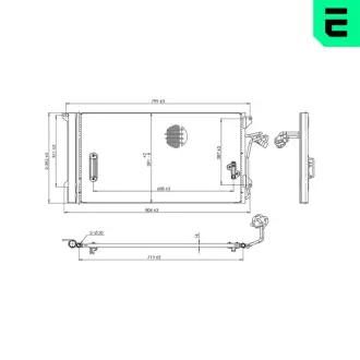 Радиатор кондиционера ERA 667383