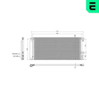 Радиатор кондиционера ERA 667384