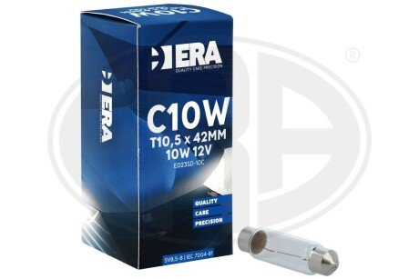 Автомобільна лампа c10w 12v 10w sv8.5 - 10,5x42mm ERA E023SD-10C