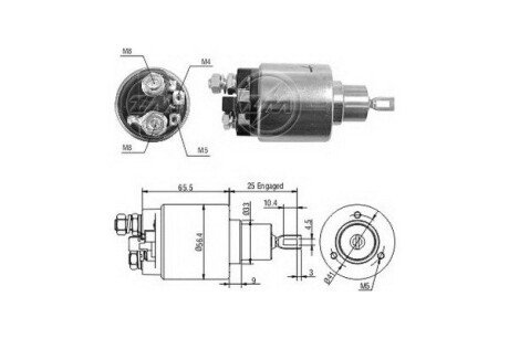 Тягове реле, стартер ERA ZM1474