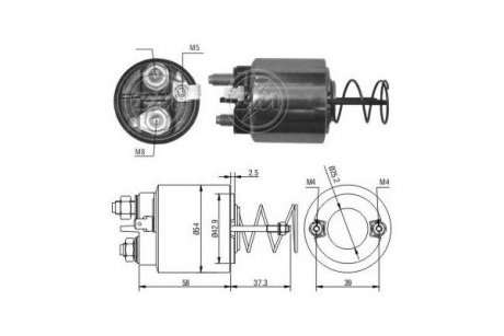 Тягове реле, стартер ERA ZM1492