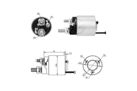 Тягове реле, стартер ERA ZM1591