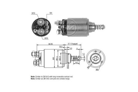 Втягивающее реле стартера ERA ZM1731