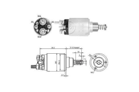 Тягове реле, стартер ERA ZM1732