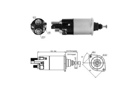 Тягове реле, стартер ERA ZM1840