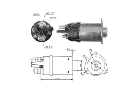 Тягове реле, стартер ERA ZM2456