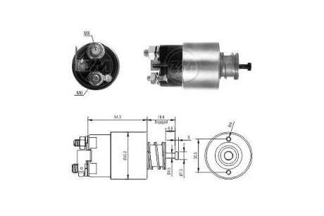 Тягове реле, стартер ERA ZM3391