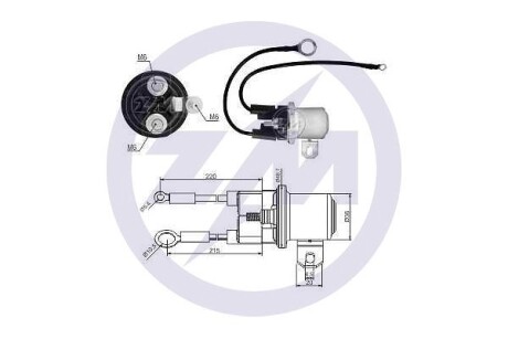 Тягове реле, стартер ERA ZM3428