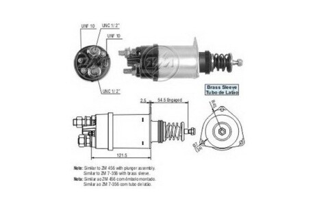 Реле стартера, що втягує ERA ZM356