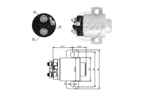 Тягове реле, стартер ERA ZM3671