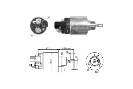 Тягове реле, стартер ERA ZM3978