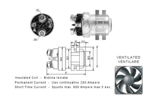 Тягове реле, стартер ERA ZM403