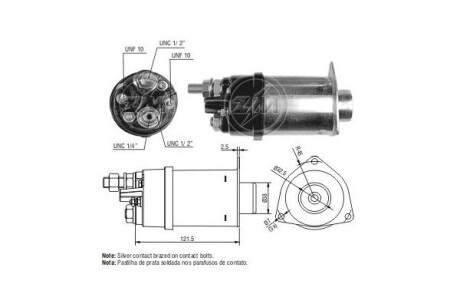 Тягове реле, стартер ERA ZM464