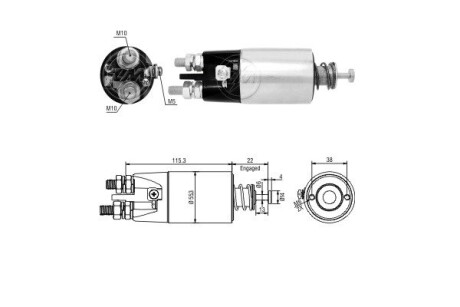 Тягове реле, стартер ERA ZM4897