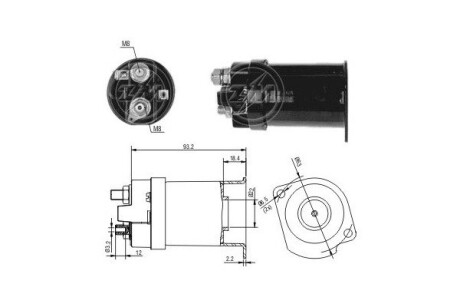 Тягове реле, стартер ERA ZM556