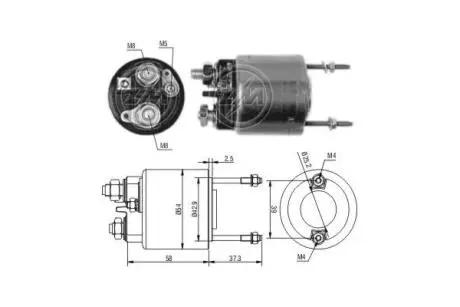 Втягуюче реле стартера ERA ZM596