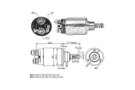 Тягове реле, стартер ERA ZM636