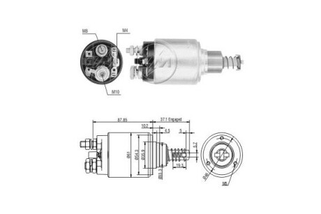 Тягове реле, стартер ERA ZM640