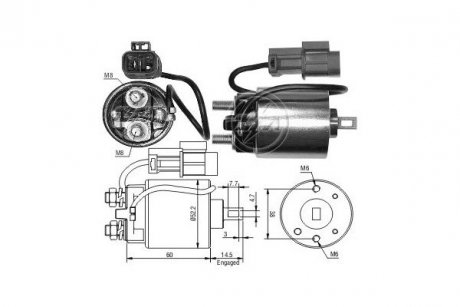 Тягове реле, стартер ERA ZM713